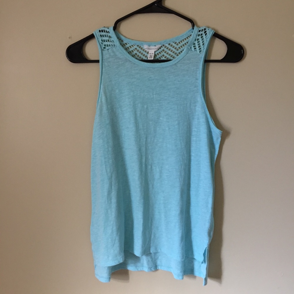 Aeropostale light blue tank top XS